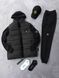 Мужской костюм Stone Island с патчем черный Комплект Стон Айленд Жилетка Кепка Хар-562 фото 1