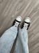 Жіночі кеди Converse All Star низькі чорні Кросівки Конверси текстиль Arm-HD334 фото 7