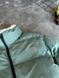 Мужская зимняя куртка The North Face без капюшона двухсторонняя бирюзовая Моло-TNF101 фото 2