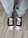 Жіночі кеди Converse All Star низькі чорні Кросівки Конверси текстиль Arm-HD334 фото 8