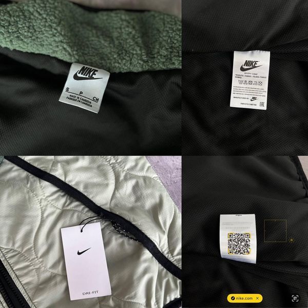 Чоловіча жилетка Nike без капюшона зелена Безрукавка Найк весняна Моло-NS4 фото