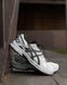 Мужские зимние кроссовки Asics Gel Kahana 8 White Black белые с черным Ассикс термо Pow-AS016 фото 1