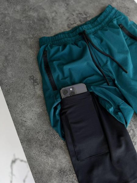 Мужские спортивные шорты Nike зеленые для тренировок Найк Моло-GH507 фото