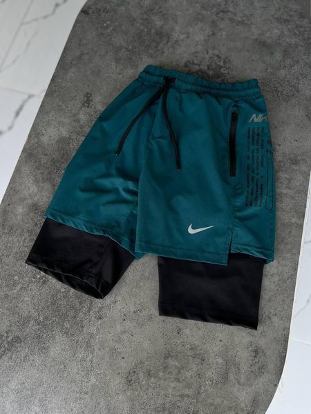 Мужские спортивные шорты Nike зеленые для тренировок Найк Моло-GH507 фото