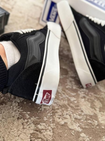 Мужские кеды Vans Knu Skool черные замшевые кроссовки Ванс Кну Скул Arm-KNU_0103 (коп1) фото