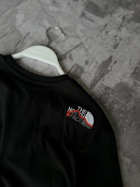 Чоловічий літній костюм The North Face Футболка Штани чорний Комплект ТНФ Моло-11-458 фото