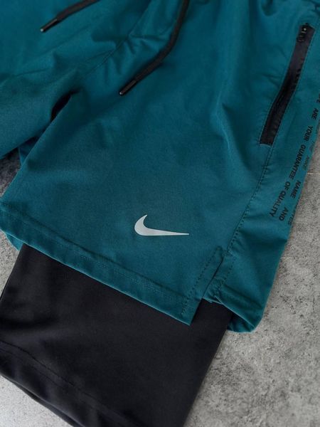 Мужские спортивные шорты Nike зеленые для тренировок Найк Моло-GH507 фото