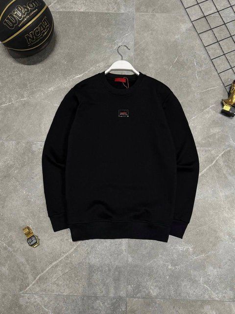 Мужской свитшот Hugo Boss черный Кофта Хьюго Босс без капюшона Моло-780-15 фото