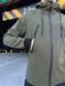 Мужская куртка из Soft Shell хаки Ветровка водонепроницаемая демисезонная Ram-1679669626 фото 4