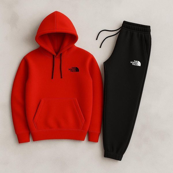Чоловічий зимовий спортивний костюм The North Face чорний ТНФ Худі Штани плащівка HOT-51 фото