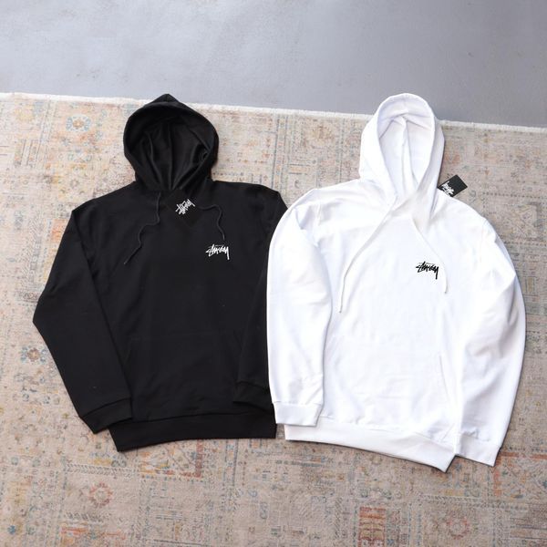 Мужское худи Stussy белое Кофта с капюшоном Стуси Перчатки Ads-431 фото
