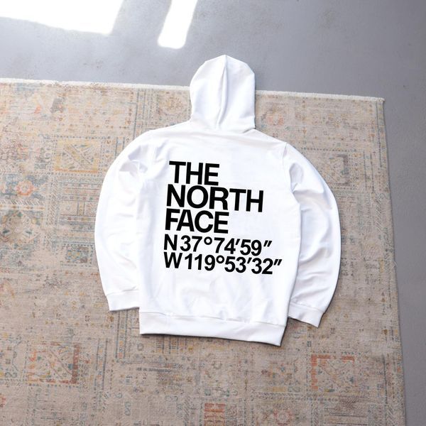 Мужское худи The North Face с принтом черное Толстовка ТНФ с капюшоном Ads-408 фото
