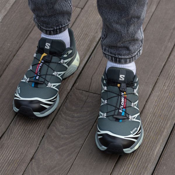 Чоловічі термокросівки Salomon XT-6 Gore-Tex сірі In-3078 фото