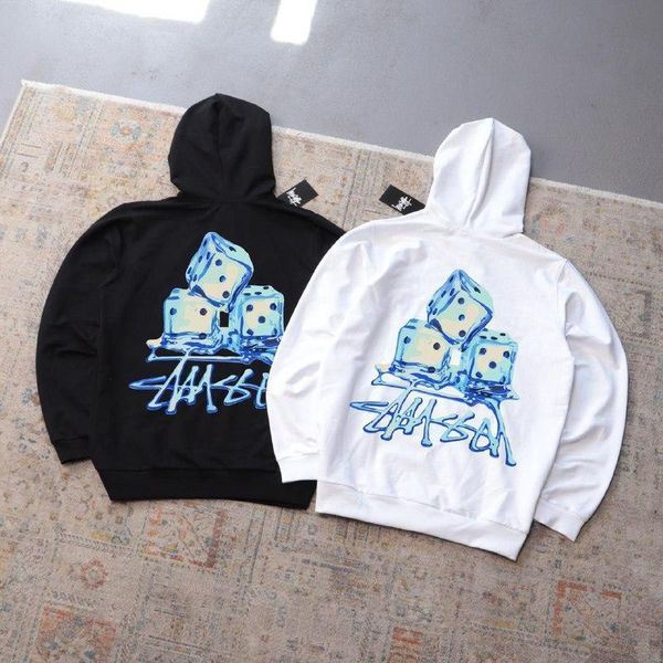 Мужское худи Stussy белое Кофта с капюшоном Стуси Перчатки Ads-431 фото