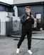 Чоловічий спортивний костюм Nike із плащової тканини чорний з сірим Комплект Найк Анорак Штани Барсетка Intr-1602058044 фото 4