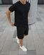 Мужская базовая футболка черная хлопковая Hot-121 (коп4) фото 4