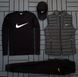 Чоловічий спортивний костюм Nike 3в1 чорний Комплект Найк Жилетка Штани Кепка Мой-62 фото 4