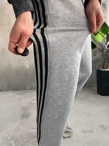 Мужские спортивные штаны с лампасами серые Smm-pant4 фото