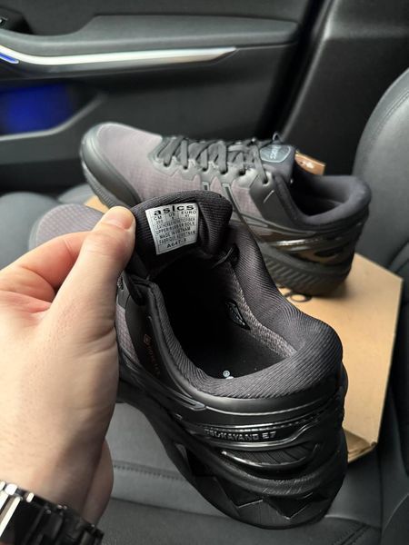 Чоловічі кросівки AsicsGel Kayano 27 Gore-Tex Black Purple чорні з фіолетовим Асікс гортекс з мембраною Pow-AS034 фото
