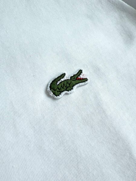 Мужская футболка Lacoste белая Хар-891 фото