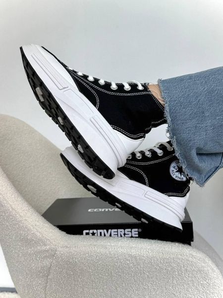 Женские кеды Converse Run Star Legacy CX высокие черные на платформе Кроссовки Конверсы текстиль Arm-NN_99932 фото