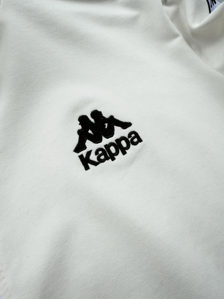 Мужской спортивный костюм Kappa с лампасами молочный Комплект Каппа Кофта на змейке Штаны Хар-628 фото