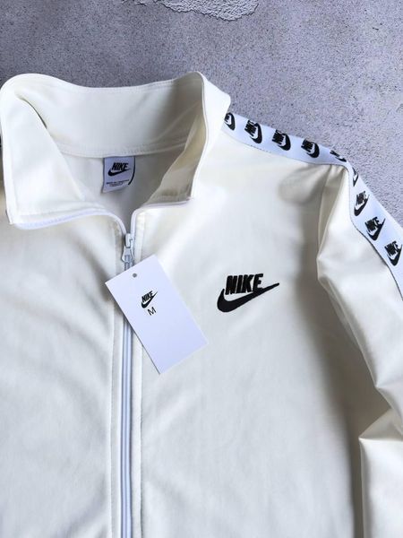 Чоловічий спортивний костюм Nike з лампасами молочний Комплект Найк без капюшона Хар-738 фото