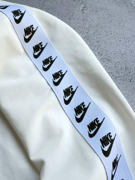 Чоловічий спортивний костюм Nike з лампасами молочний Комплект Найк без капюшона Хар-738 фото