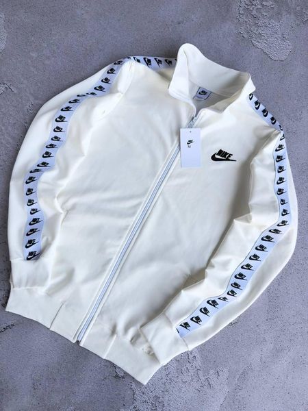 Чоловічий спортивний костюм Nike з лампасами молочний Комплект Найк без капюшона Хар-738 фото
