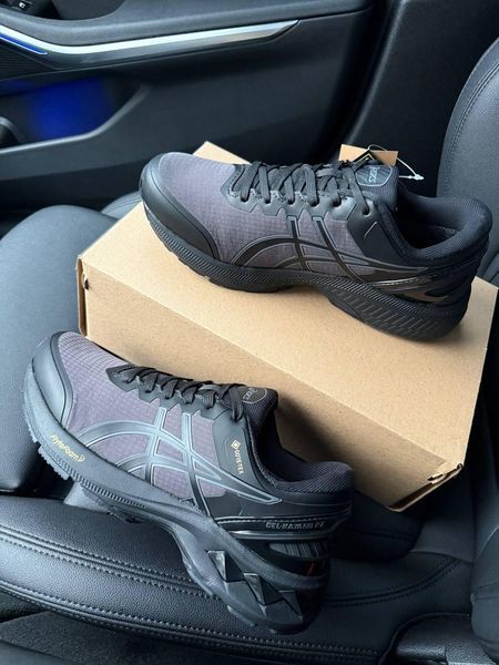 Чоловічі кросівки AsicsGel Kayano 27 Gore-Tex Black Purple чорні з фіолетовим Асікс гортекс з мембраною Pow-AS034 фото