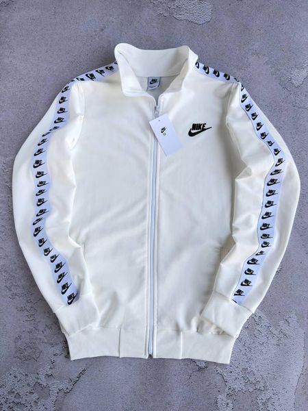 Чоловічий спортивний костюм Nike з лампасами молочний Комплект Найк без капюшона Хар-738 фото