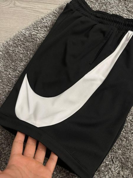 Мужские спортивные шорты Nike Big Swoosh черные Найк Биг Свуш Arm-Dr_33994 (коп2) фото