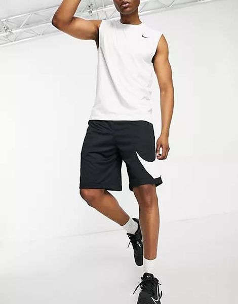 Мужские спортивные шорты Nike Big Swoosh черные Найк Биг Свуш Arm-Dr_33994 (коп2) фото
