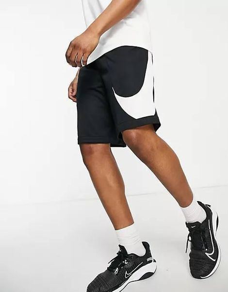 Мужские спортивные шорты Nike Big Swoosh черные Найк Биг Свуш Arm-Dr_33994 (коп2) фото