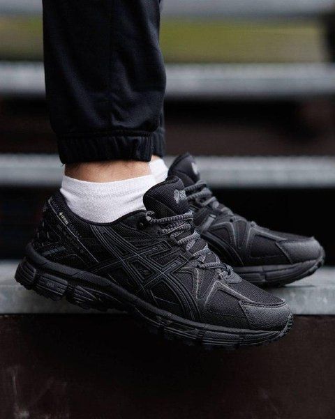 Мужские зимние кроссовки Asics Gel Kahana 8 Gore-Tex Black черные Pow-AS047 (коп1) фото