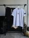 Мужской летний костюм Футболка Шорты Stone Island черно-белый с патчем Стон Айленд Моло-67-14 фото 1