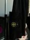Мужской летний костюм Футболка Шорты Stone Island черно-белый с патчем Стон Айленд Моло-67-14 фото 7