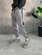Мужские спортивные штаны с лампасами серые Smm-pant4 фото 1