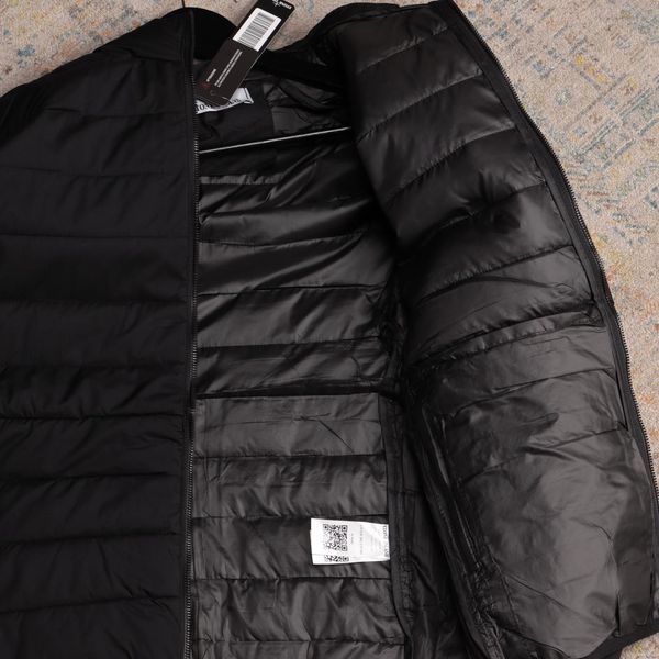 Чоловіча вітровка Stone Island з капюшоном чорна Вітровка Стон Айленд з патчем весняна Ads-56 фото
