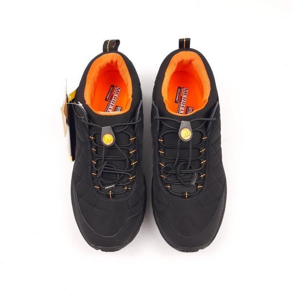 Мужские термо кроссовки Merrell Ice Cap Moc II черные Pow-MR024 фото