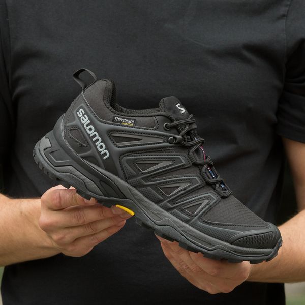 Чоловічі термокросівки Salomon Speed Cross Pro Gore-Tex Thinsulate чорні In-2996 фото