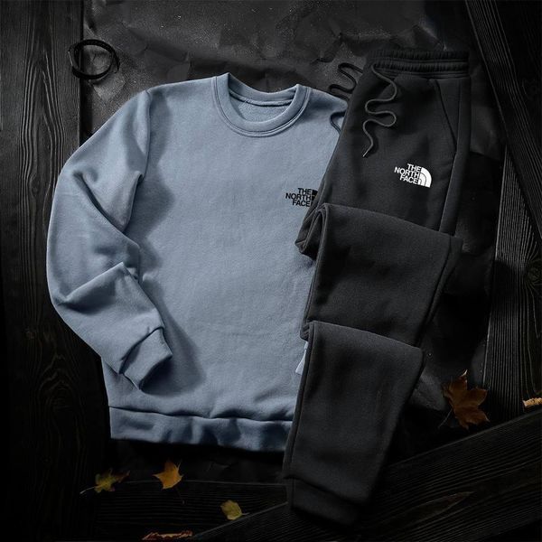 Мужской зимний спортивный костюм The North Face черный Комплект ТНФ Худи Худи Штаны Hot-4 фото