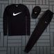 Мужской спортивный костюм Nike черный Комплект Найк Свитшот Штаны OW-99 фото 1