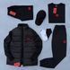 Мужской спортивный костюм Hugo Boss 8в1 черный Комплект Хьюго Босс Костюм Жилетка Футболка Шорты Кепка Хар-635 фото 1