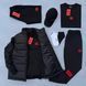 Мужской спортивный костюм Hugo Boss 8в1 черный Комплект Хьюго Босс Костюм Жилетка Футболка Шорты Кепка Хар-635 фото 2