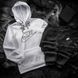 Чоловічий зимовий спортивний костюм Nike біло-чорний Комплект Найк Худі Штани Hot-15 фото 1