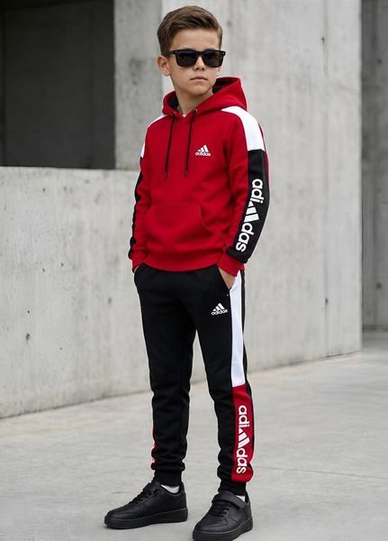 Детский зимний спортивный костюм Adidas черный Seas-62 фото