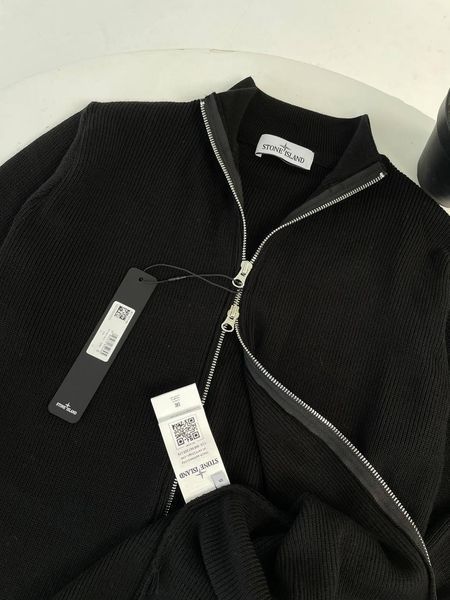 Чоловічий кардиган Stone Island білий Кофта Стон Айленд без капюшона на змійці Гла-138 фото