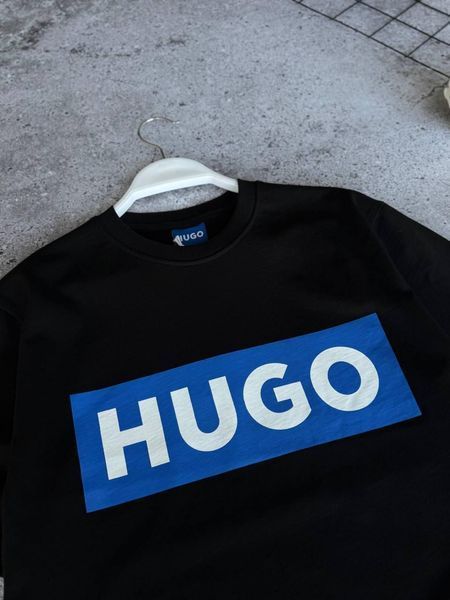 Чоловіча футболка Hugo Boss оверсайз чорна Теніска Х'юго Бос Моло-Dib/5 фото