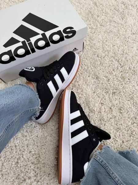 Женские кроссовки Adidas Campus черные Адидас Кампус Arm-CM0202 фото